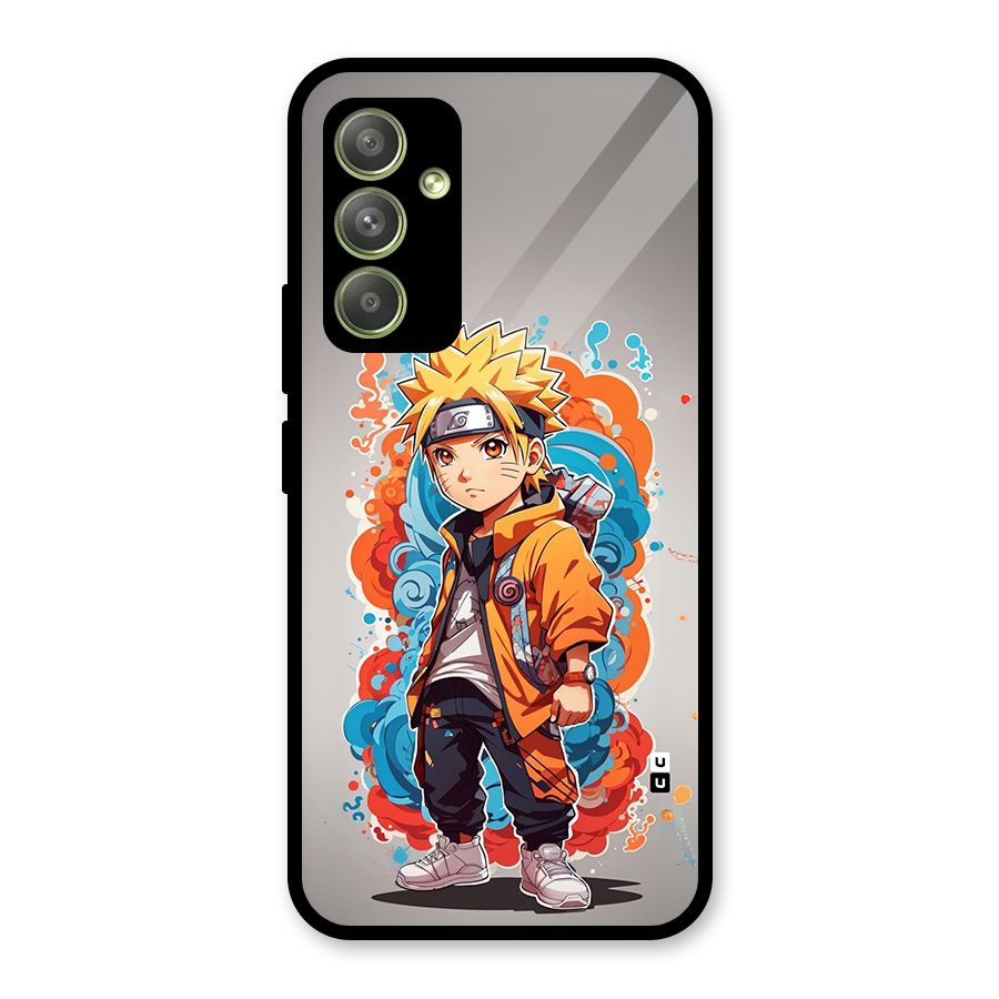 Cool Naruto Uzumaki Glass Back Case for Galaxy A54