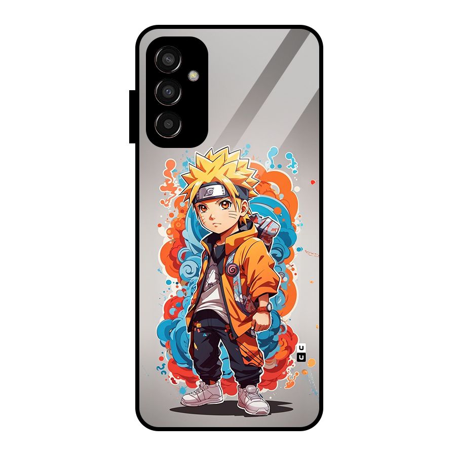 Cool Naruto Uzumaki Glass Back Case for Galaxy F13