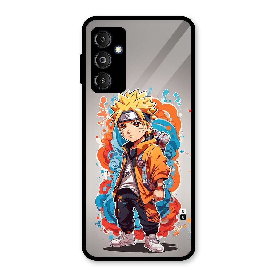 Cool Naruto Uzumaki Glass Back Case for Galaxy M14 5G