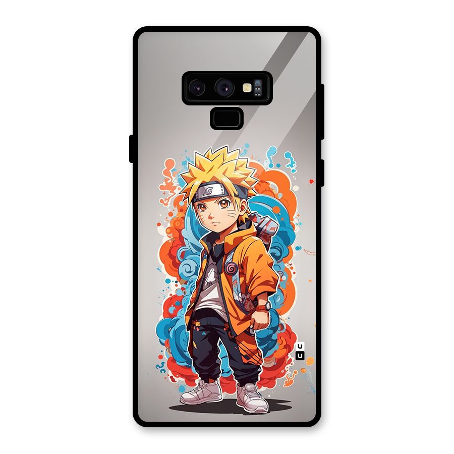 Cool Naruto Uzumaki Glass Back Case for Galaxy Note 9