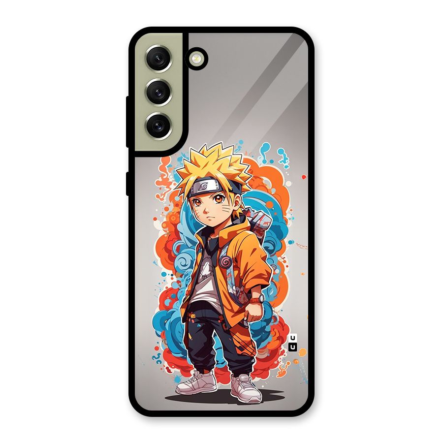 Cool Naruto Uzumaki Glass Back Case for Galaxy S21 FE 5G