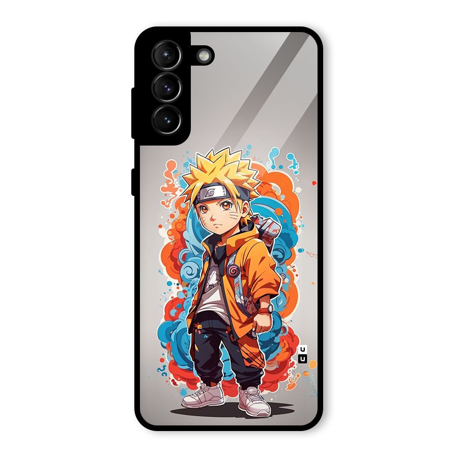 Cool Naruto Uzumaki Glass Back Case for Galaxy S21 Plus