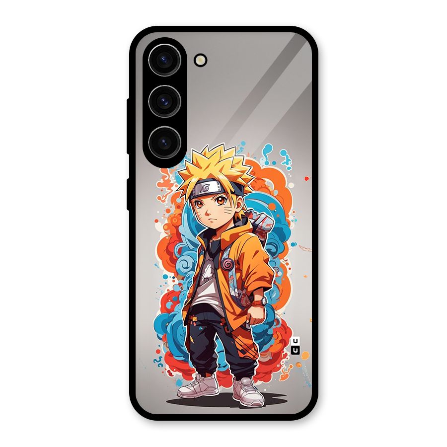 Cool Naruto Uzumaki Glass Back Case for Galaxy S23