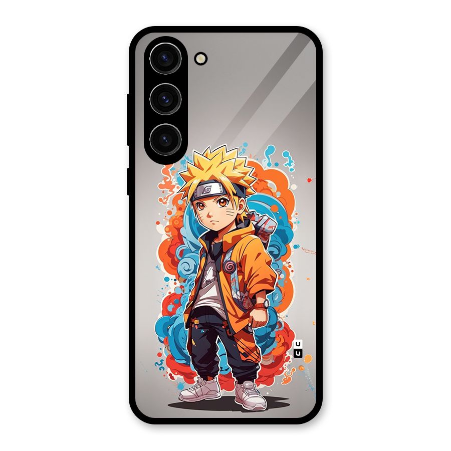 Cool Naruto Uzumaki Glass Back Case for Galaxy S23 Plus