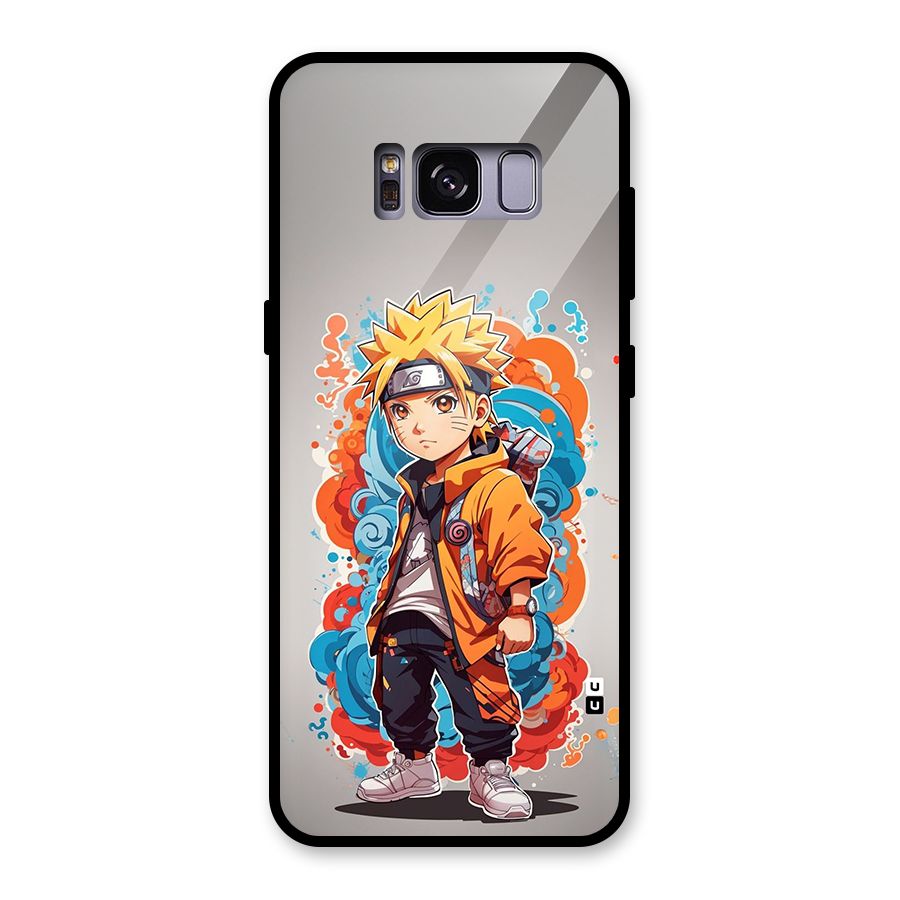 Cool Naruto Uzumaki Glass Back Case for Galaxy S8