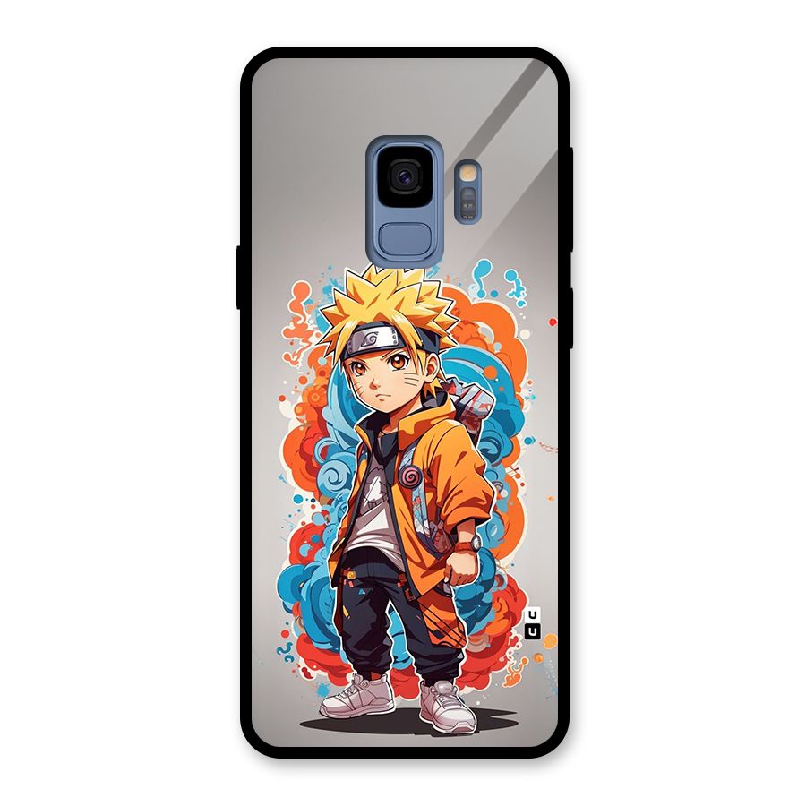 Cool Naruto Uzumaki Glass Back Case for Galaxy S9