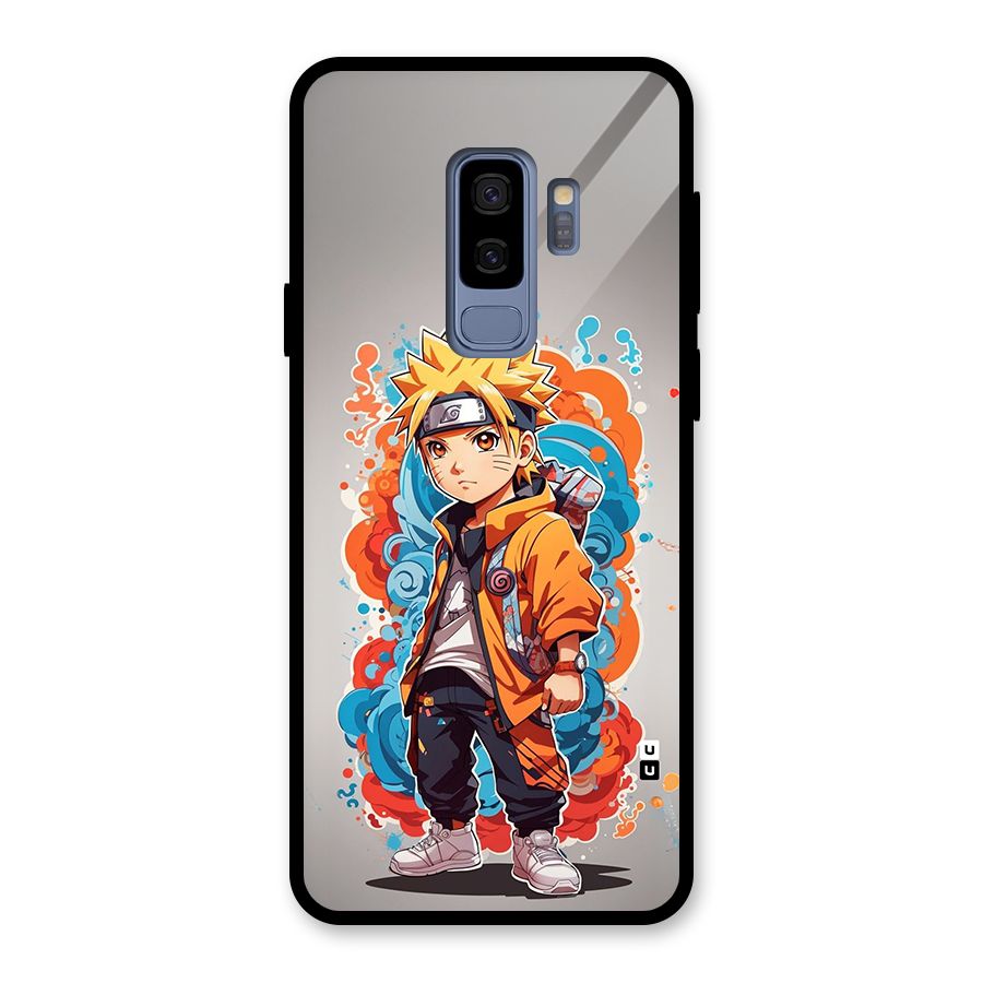 Cool Naruto Uzumaki Glass Back Case for Galaxy S9 Plus