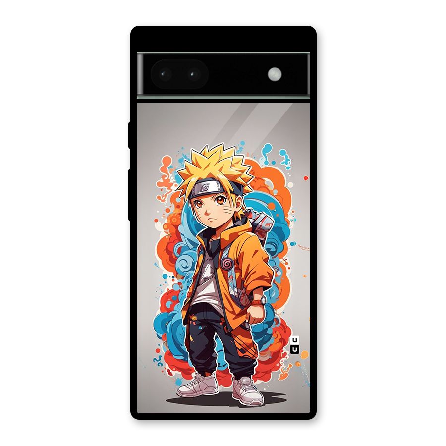 Cool Naruto Uzumaki Glass Back Case for Google Pixel 6a