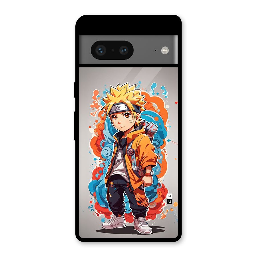 Cool Naruto Uzumaki Glass Back Case for Google Pixel 7