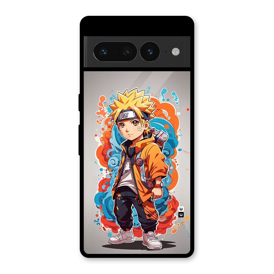 Cool Naruto Uzumaki Glass Back Case for Google Pixel 7 Pro