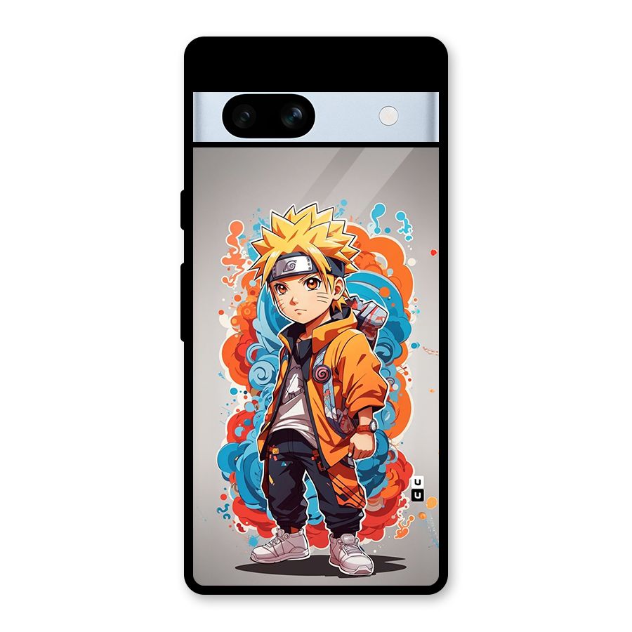 Cool Naruto Uzumaki Glass Back Case for Google Pixel 7a