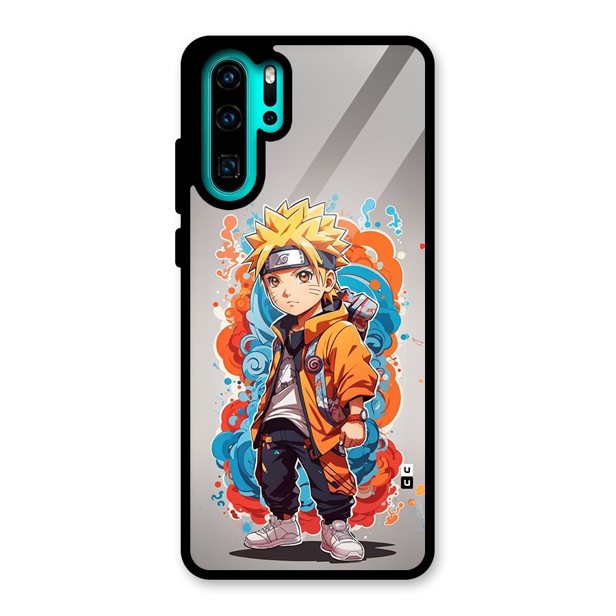 Cool Naruto Uzumaki Glass Back Case for Huawei P30 Pro