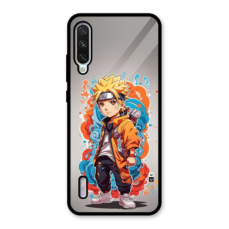 Cool Naruto Uzumaki Glass Back Case for Mi A3
