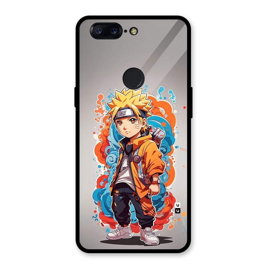 Cool Naruto Uzumaki Glass Back Case for OnePlus 5T