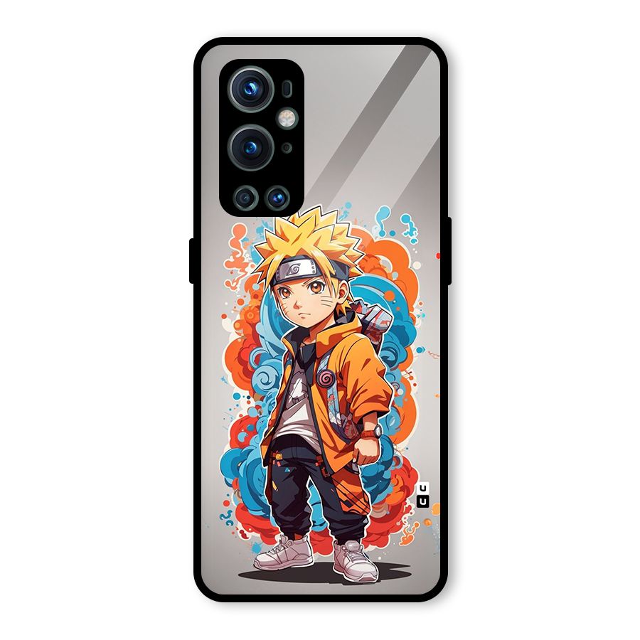 Cool Naruto Uzumaki Glass Back Case for OnePlus 9 Pro