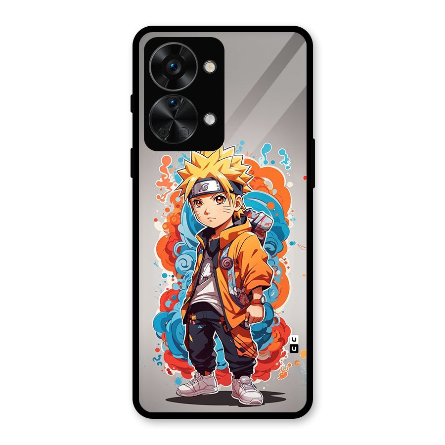 Cool Naruto Uzumaki Glass Back Case for OnePlus Nord 2T