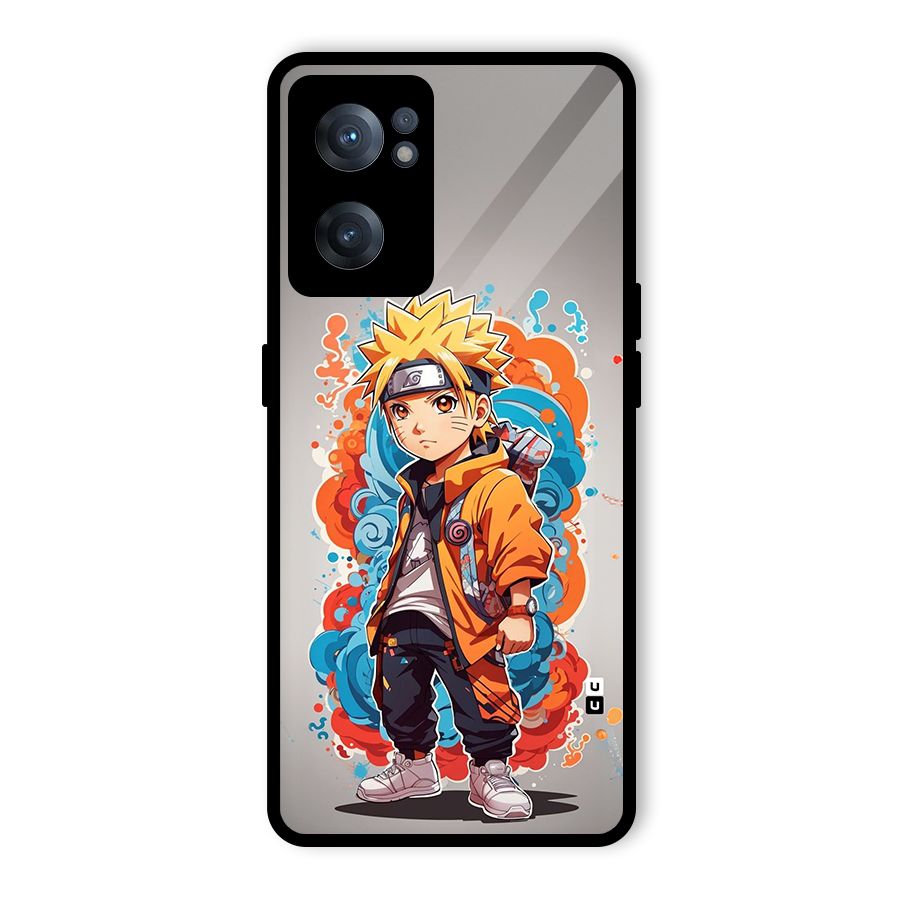 Cool Naruto Uzumaki Glass Back Case for OnePlus Nord CE 2 5G