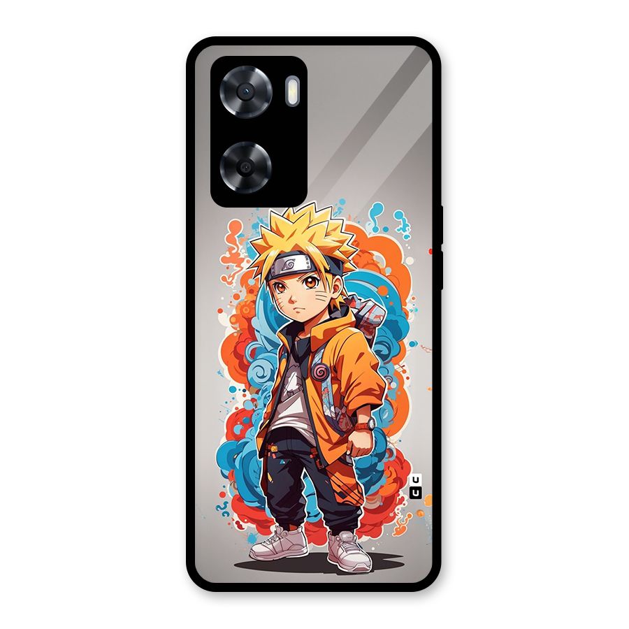 Cool Naruto Uzumaki Glass Back Case for OnePlus Nord N20 SE