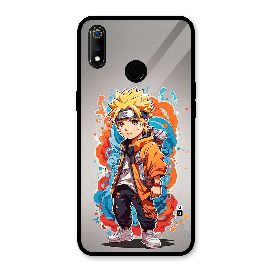 Cool Naruto Uzumaki Glass Back Case for Realme 3