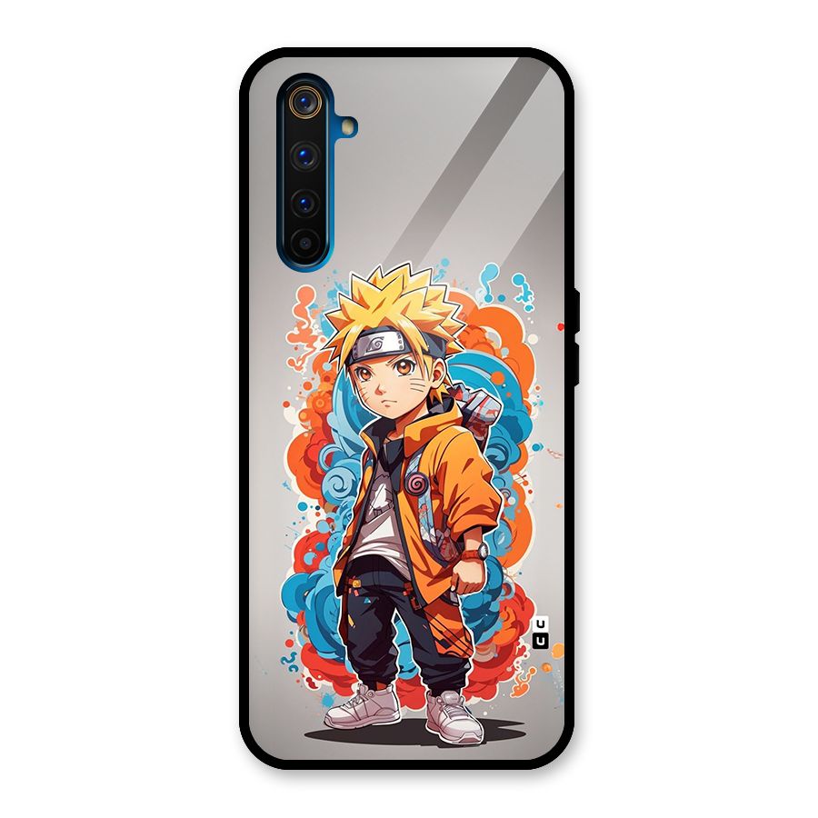 Cool Naruto Uzumaki Glass Back Case for Realme 6 Pro