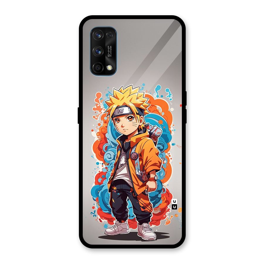 Cool Naruto Uzumaki Glass Back Case for Realme 7 Pro