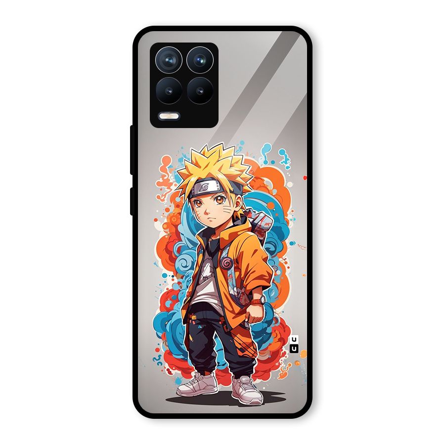 Cool Naruto Uzumaki Glass Back Case for Realme 8 Pro