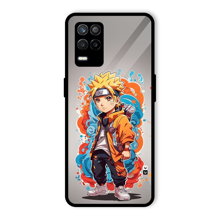 Cool Naruto Uzumaki Glass Back Case for Realme 8s 5G