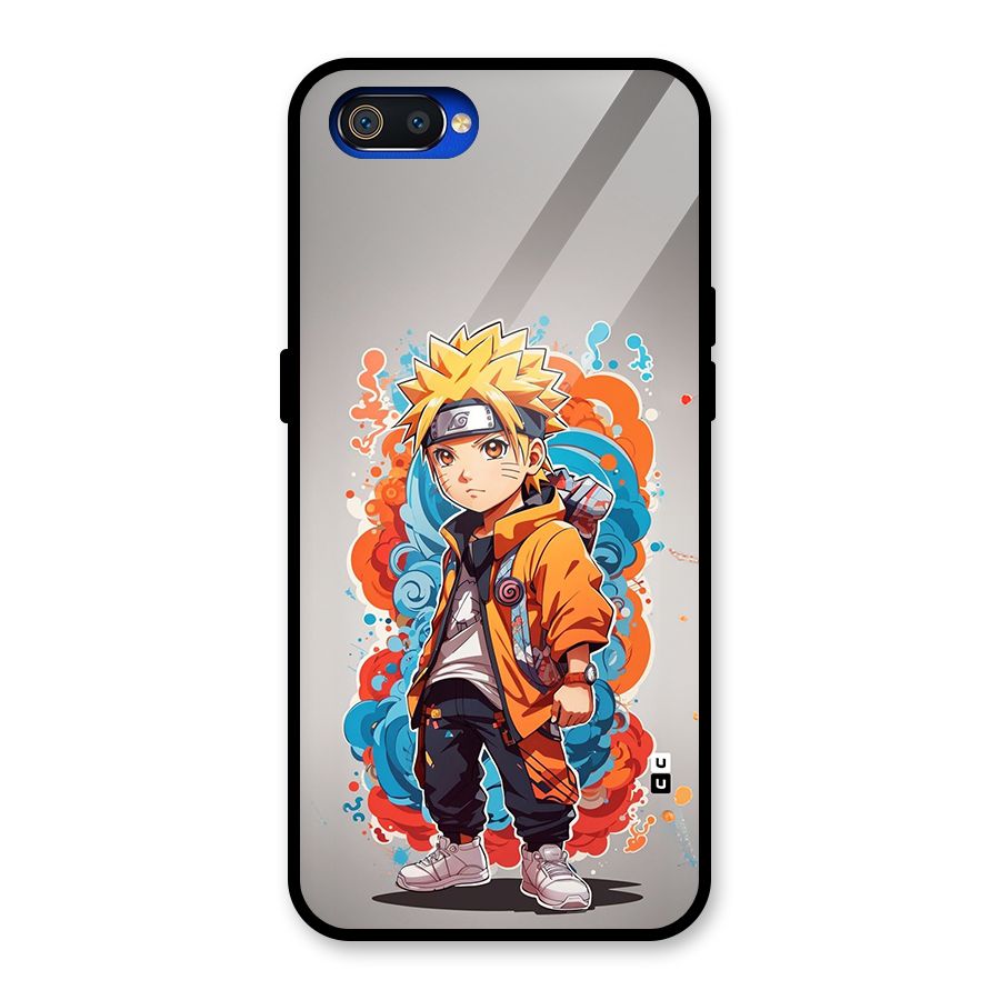 Cool Naruto Uzumaki Glass Back Case for Realme C2
