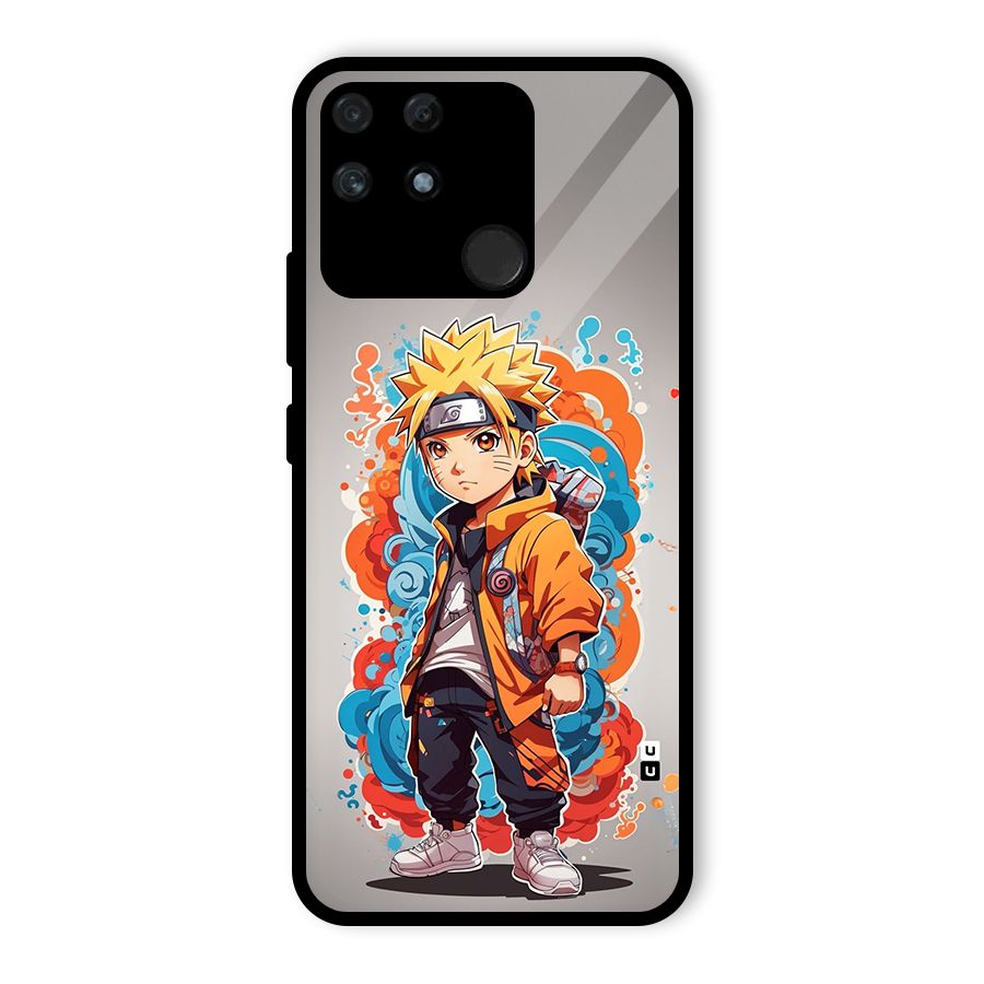 Cool Naruto Uzumaki Glass Back Case for Realme Narzo 50A