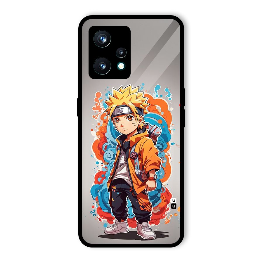 Cool Naruto Uzumaki Glass Back Case for Realme Narzo 50 Pro