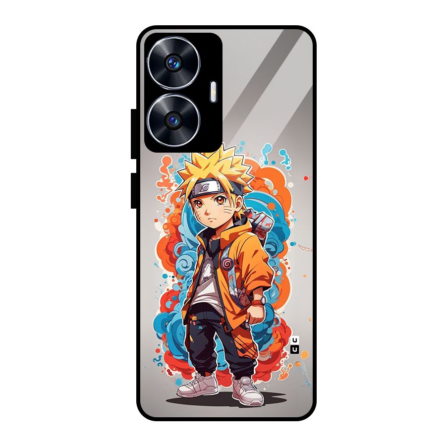 Cool Naruto Uzumaki Glass Back Case for Realme Narzo N55