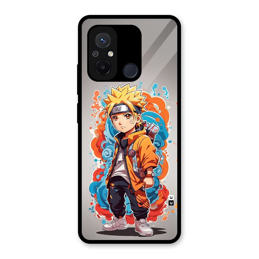 Cool Naruto Uzumaki Glass Back Case for Redmi 12C