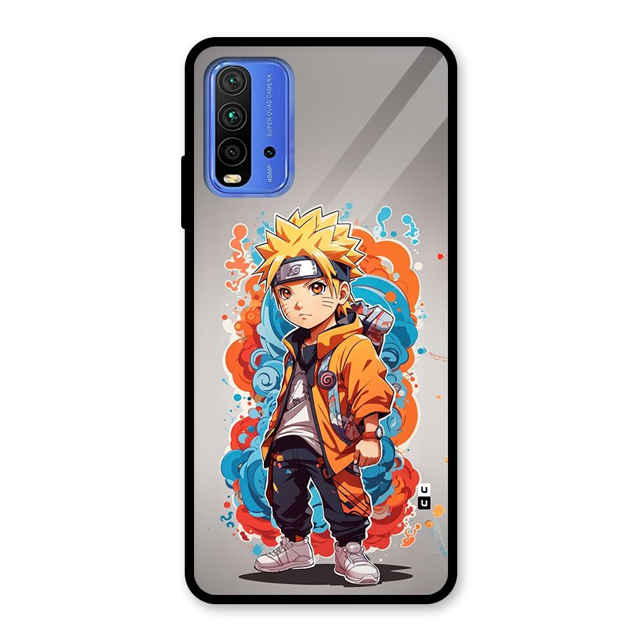 Cool Naruto Uzumaki Glass Back Case for Redmi 9 Power