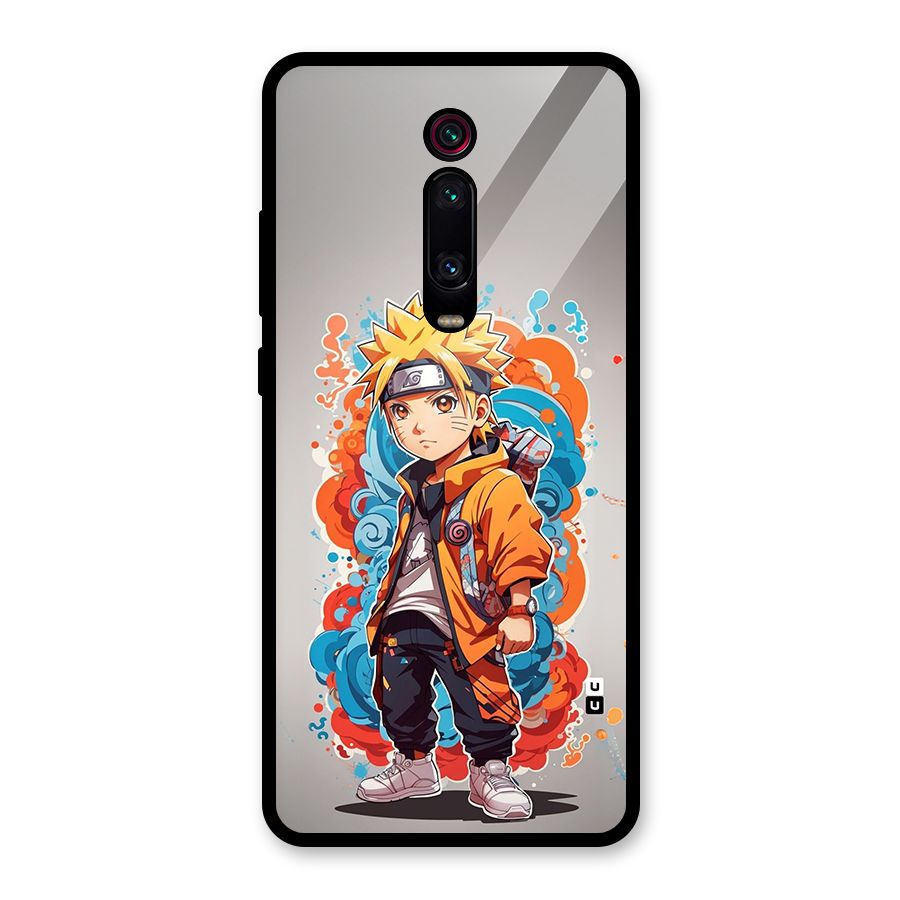 Cool Naruto Uzumaki Glass Back Case for Redmi K20