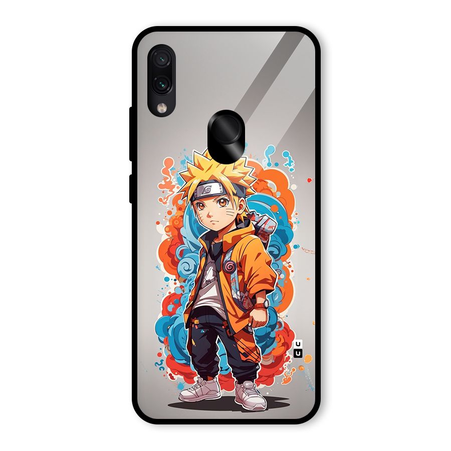 Cool Naruto Uzumaki Glass Back Case for Redmi Note 7S