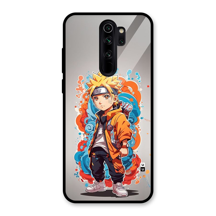 Cool Naruto Uzumaki Glass Back Case for Redmi Note 8 Pro