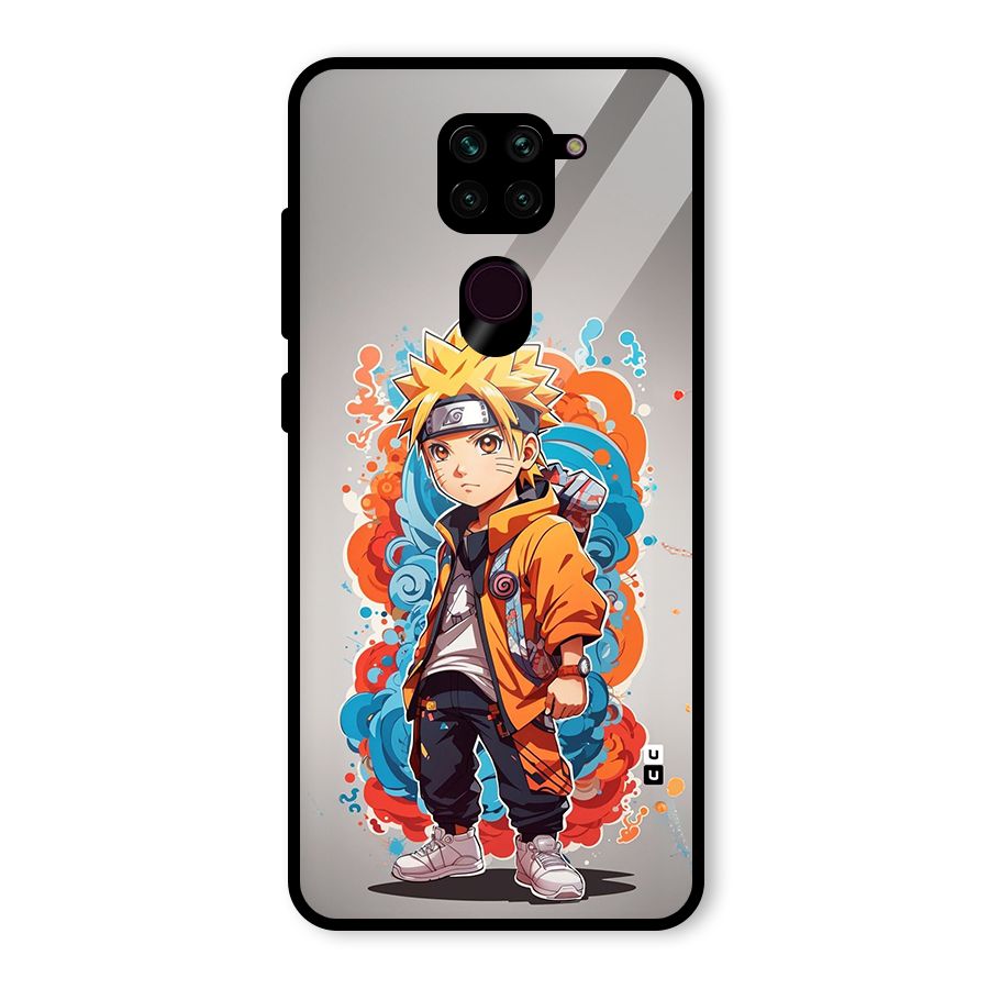 Cool Naruto Uzumaki Glass Back Case for Redmi Note 9