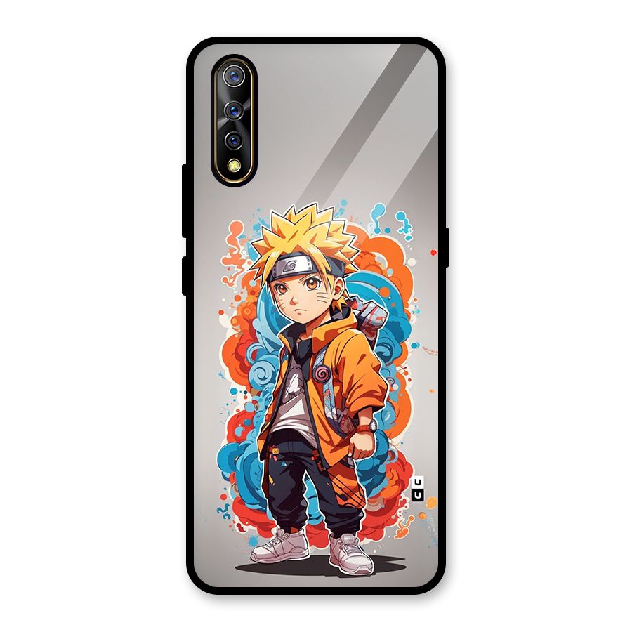 Cool Naruto Uzumaki Glass Back Case for Vivo S1
