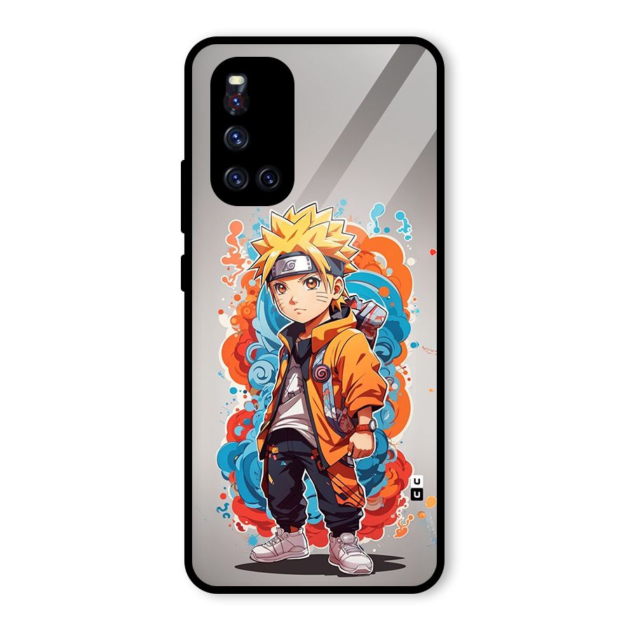 Cool Naruto Uzumaki Glass Back Case for Vivo V19