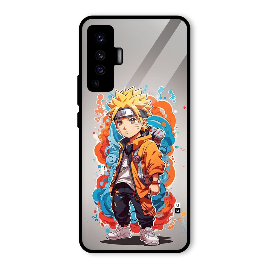 Cool Naruto Uzumaki Glass Back Case for Vivo X50