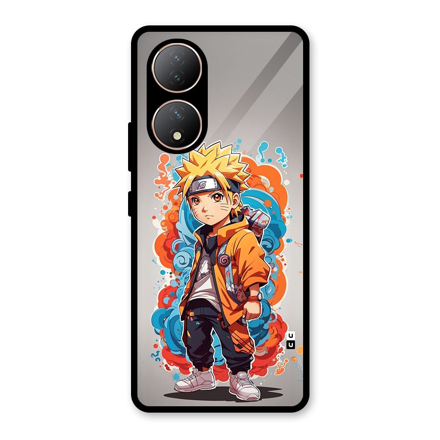 Cool Naruto Uzumaki Glass Back Case for Vivo Y100