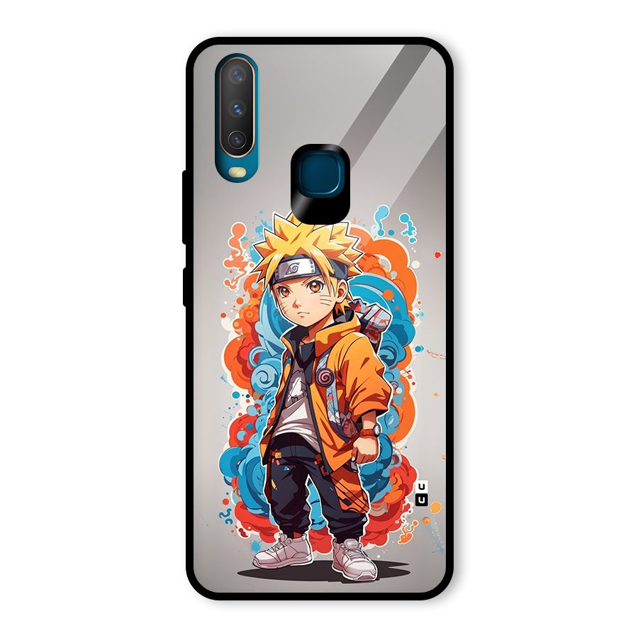 Cool Naruto Uzumaki Glass Back Case for Vivo Y17