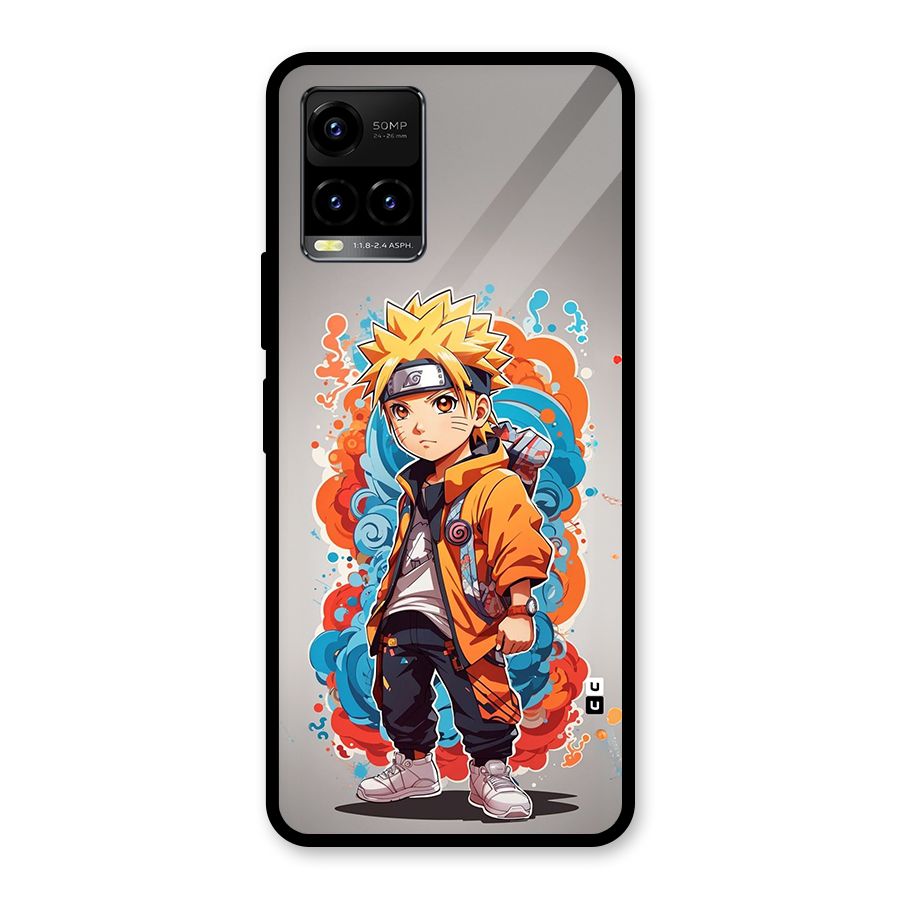 Cool Naruto Uzumaki Glass Back Case for Vivo Y21T
