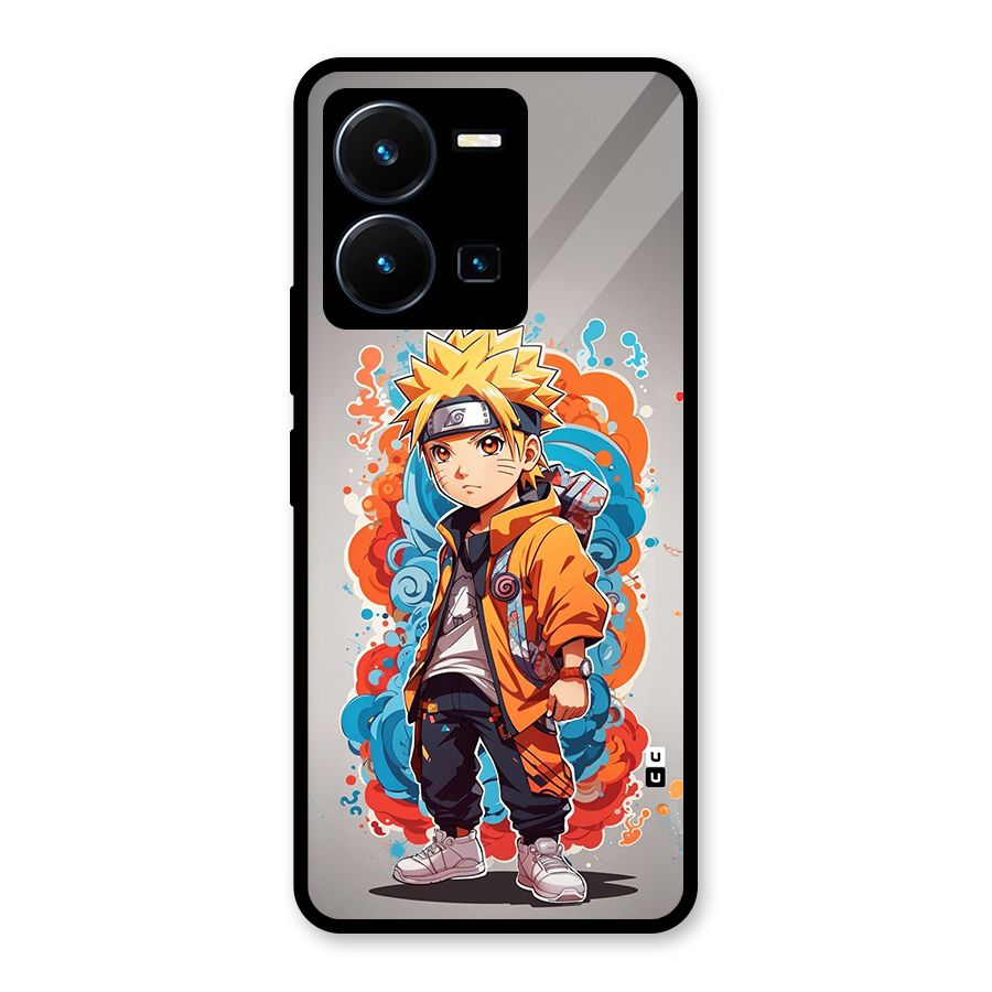 Cool Naruto Uzumaki Glass Back Case for Vivo Y35