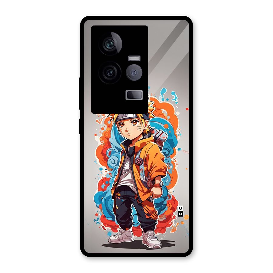 Cool Naruto Uzumaki Glass Back Case for Vivo iQOO 11 5G