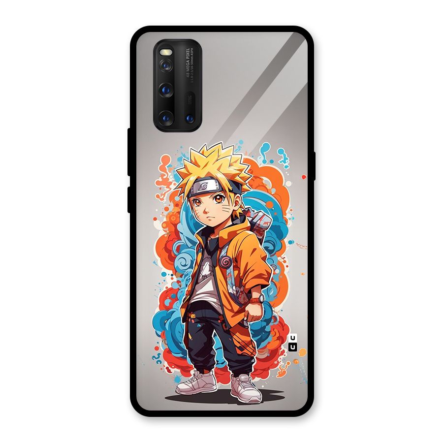 Cool Naruto Uzumaki Glass Back Case for Vivo iQOO 3
