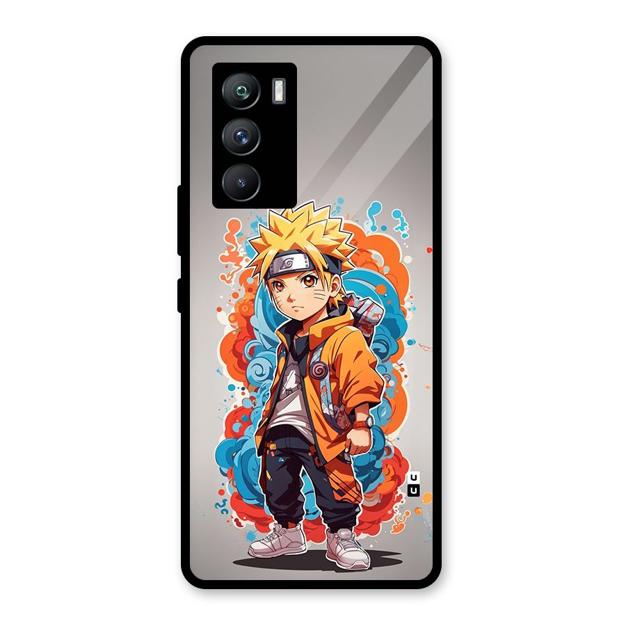 Cool Naruto Uzumaki Glass Back Case for Vivo iQOO 9 SE