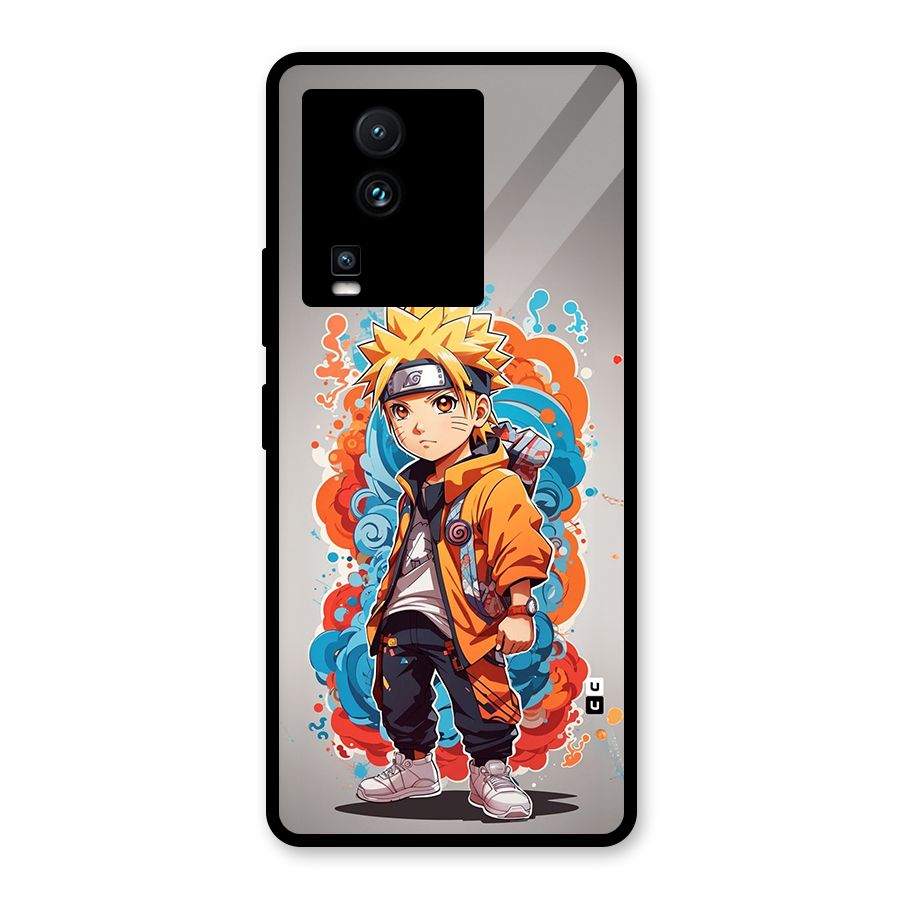 Cool Naruto Uzumaki Glass Back Case for Vivo iQOO Neo 7