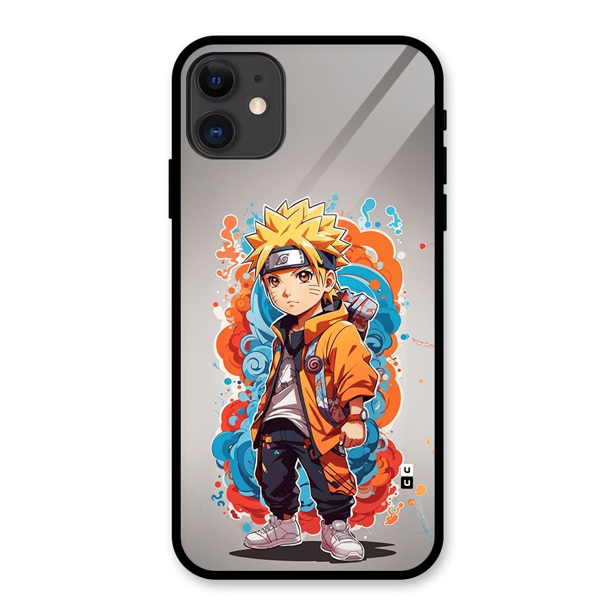 Cool Naruto Uzumaki Glass Back Case for iPhone 11