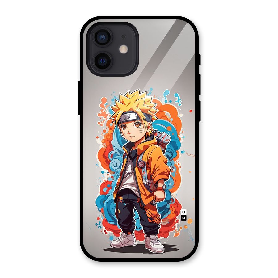Cool Naruto Uzumaki Glass Back Case for iPhone 12